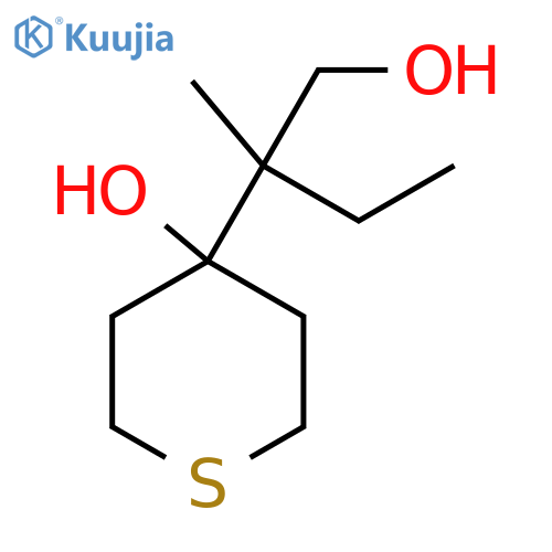 4-(1-hydroxy-2-methylbutan-2-yl)thian-4-ol structure
