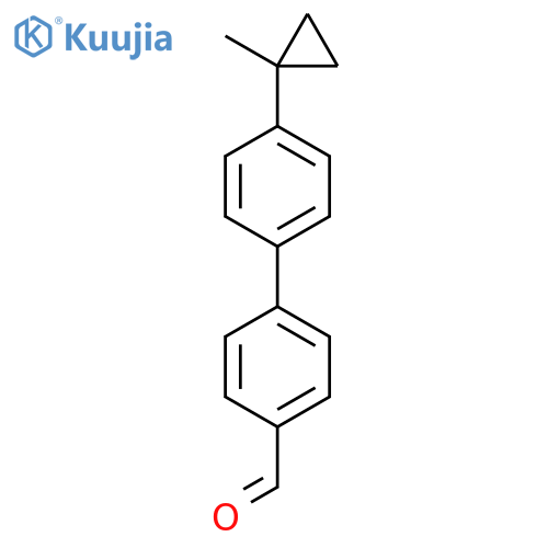 4-4-(1-methylcyclopropyl)phenylbenzaldehyde structure