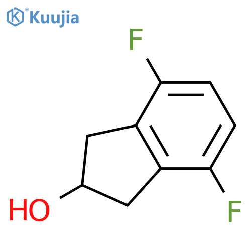 4,7-difluoro-2,3-dihydro-1H-inden-2-ol structure