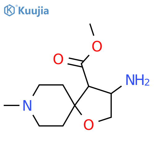methyl 3-amino-8-methyl-1-oxa-8-azaspiro4.5decane-4-carboxylate structure