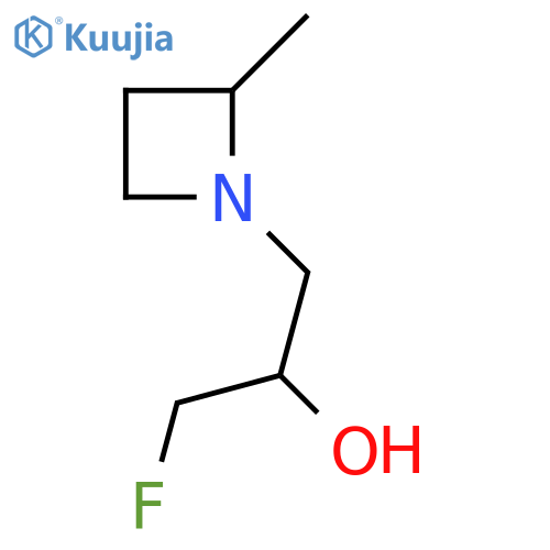 1-Fluoro-3-(2-methylazetidin-1-yl)propan-2-ol structure