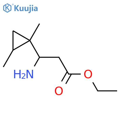 ethyl 3-amino-3-(1,2-dimethylcyclopropyl)propanoate structure