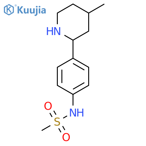 N-4-(4-methylpiperidin-2-yl)phenylmethanesulfonamide structure