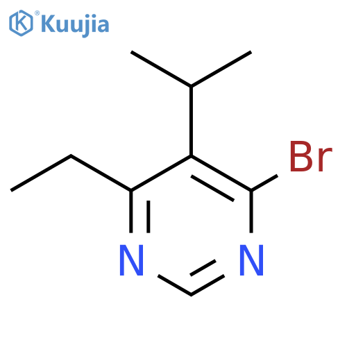 4-bromo-6-ethyl-5-(propan-2-yl)pyrimidine structure