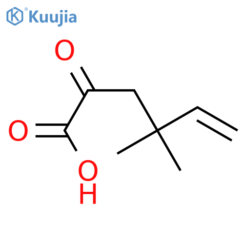 4,4-dimethyl-2-oxohex-5-enoic acid structure