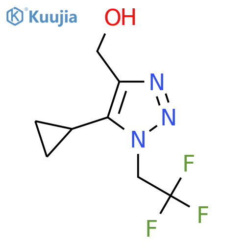 5-cyclopropyl-1-(2,2,2-trifluoroethyl)-1H-1,2,3-triazol-4-ylmethanol structure