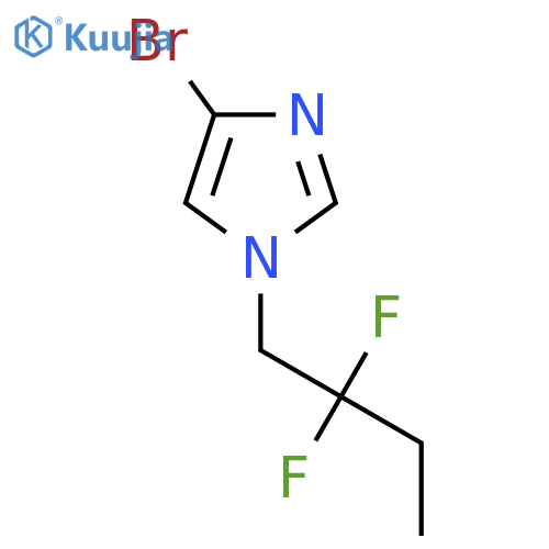 4-bromo-1-(2,2-difluorobutyl)-1H-imidazole structure
