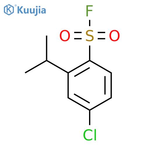 4-chloro-2-(propan-2-yl)benzene-1-sulfonyl fluoride structure