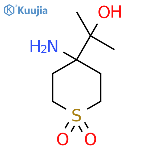 4-amino-4-(2-hydroxypropan-2-yl)-1lambda6-thiane-1,1-dione structure