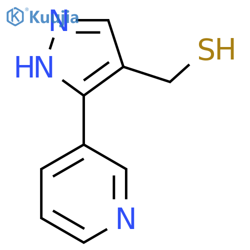 3-(pyridin-3-yl)-1H-pyrazol-4-ylmethanethiol structure