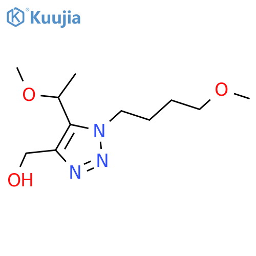 1-(4-methoxybutyl)-5-(1-methoxyethyl)-1H-1,2,3-triazol-4-ylmethanol structure