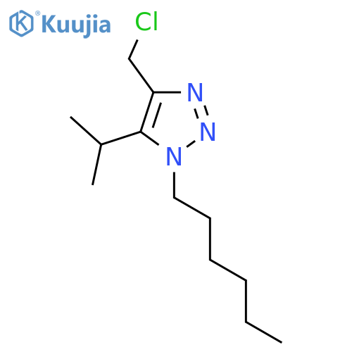 4-(chloromethyl)-1-hexyl-5-(propan-2-yl)-1H-1,2,3-triazole structure
