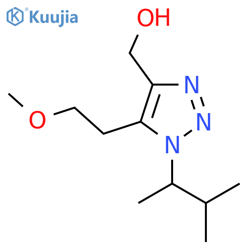 5-(2-methoxyethyl)-1-(3-methylbutan-2-yl)-1H-1,2,3-triazol-4-ylmethanol structure