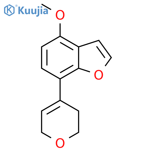 7-(3,6-dihydro-2H-pyran-4-yl)-4-methoxy-1-benzofuran structure