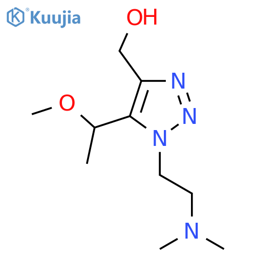 {1-2-(dimethylamino)ethyl-5-(1-methoxyethyl)-1H-1,2,3-triazol-4-yl}methanol structure