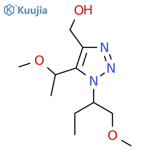 1-(1-methoxybutan-2-yl)-5-(1-methoxyethyl)-1H-1,2,3-triazol-4-ylmethanol structure