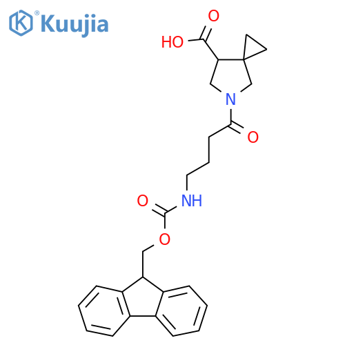 5-4-({(9H-fluoren-9-yl)methoxycarbonyl}amino)butanoyl-5-azaspiro2.4heptane-7-carboxylic acid structure