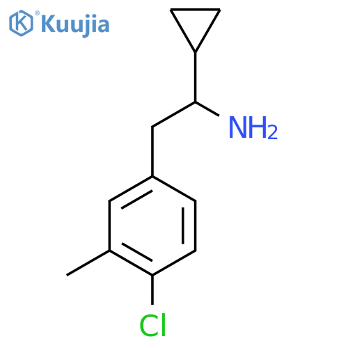 2-(4-chloro-3-methylphenyl)-1-cyclopropylethan-1-amine structure