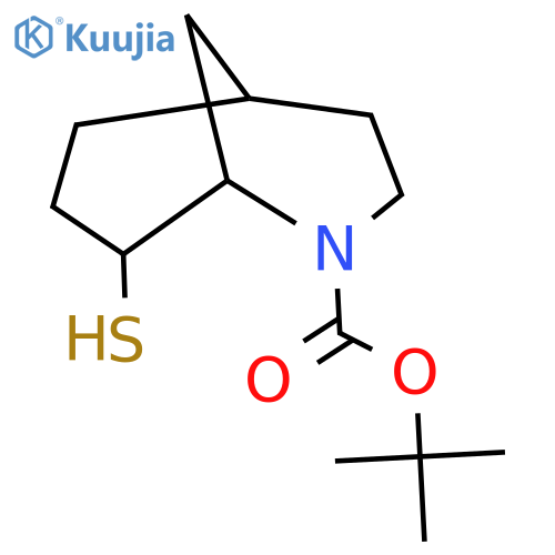 tert-butyl 8-sulfanyl-2-azabicyclo3.3.1nonane-2-carboxylate structure