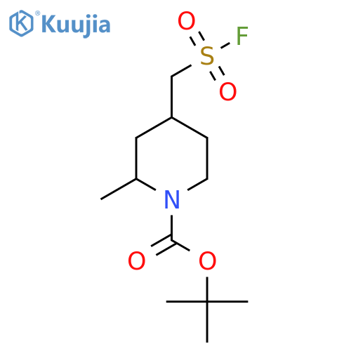 tert-butyl 4-(fluorosulfonyl)methyl-2-methylpiperidine-1-carboxylate structure
