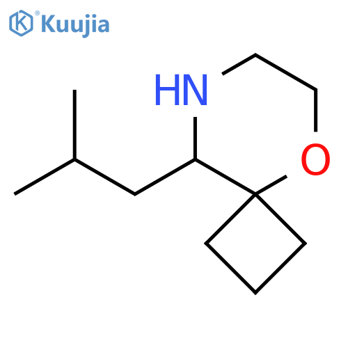 9-(2-methylpropyl)-5-oxa-8-azaspiro3.5nonane structure
