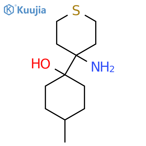 1-(4-aminothian-4-yl)-4-methylcyclohexan-1-ol structure