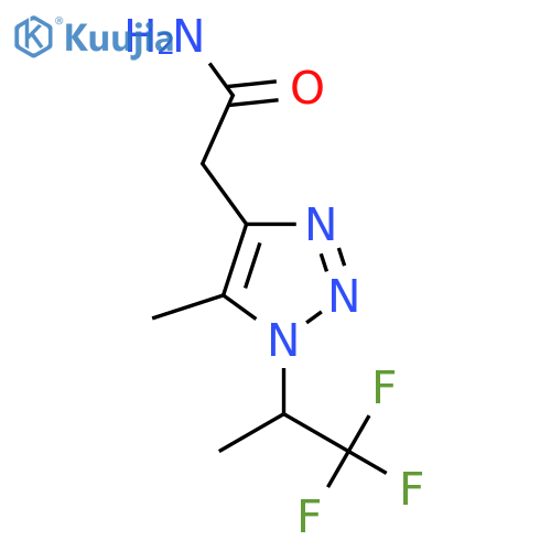 2-5-methyl-1-(1,1,1-trifluoropropan-2-yl)-1H-1,2,3-triazol-4-ylacetamide structure