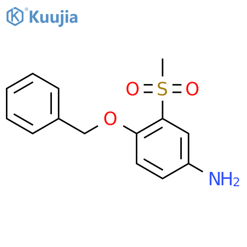 4-(benzyloxy)-3-methanesulfonylaniline structure