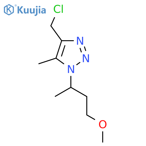 4-(chloromethyl)-1-(4-methoxybutan-2-yl)-5-methyl-1H-1,2,3-triazole structure