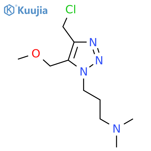 {3-4-(chloromethyl)-5-(methoxymethyl)-1H-1,2,3-triazol-1-ylpropyl}dimethylamine structure