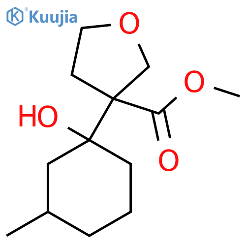 Methyl 3-(1-hydroxy-3-methylcyclohexyl)oxolane-3-carboxylate structure