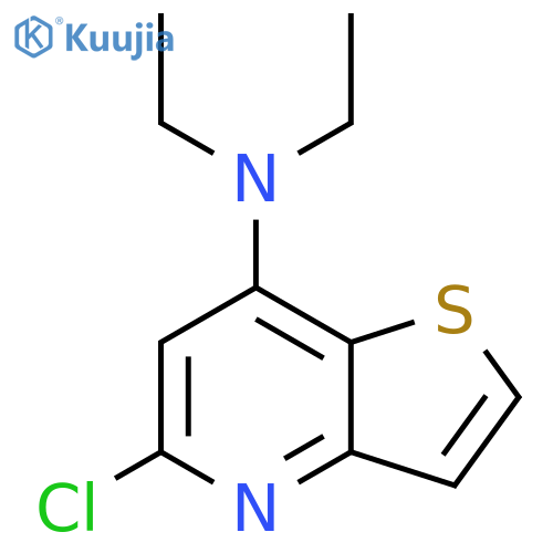 5-chloro-N,N-diethylthieno3,2-bpyridin-7-amine structure