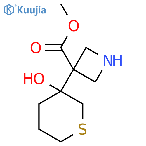methyl 3-(3-hydroxythian-3-yl)azetidine-3-carboxylate structure