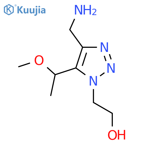 2-4-(aminomethyl)-5-(1-methoxyethyl)-1H-1,2,3-triazol-1-ylethan-1-ol structure