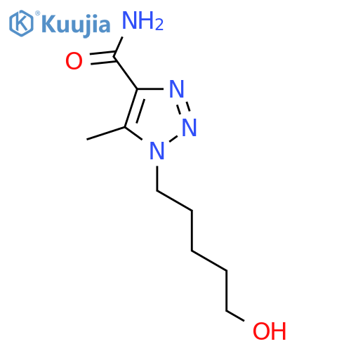 1-(5-hydroxypentyl)-5-methyl-1H-1,2,3-triazole-4-carboxamide structure
