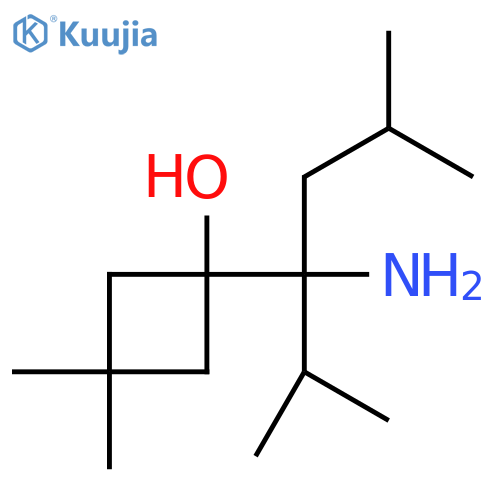 1-(3-amino-2,5-dimethylhexan-3-yl)-3,3-dimethylcyclobutan-1-ol structure