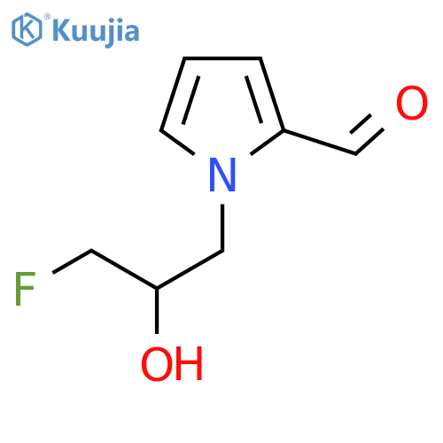 1-(3-fluoro-2-hydroxypropyl)-1H-pyrrole-2-carbaldehyde structure