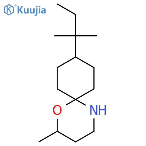 2-methyl-9-(2-methylbutan-2-yl)-1-oxa-5-azaspiro5.5undecane structure