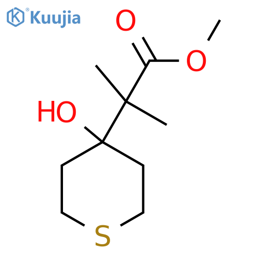 methyl 2-(4-hydroxythian-4-yl)-2-methylpropanoate structure