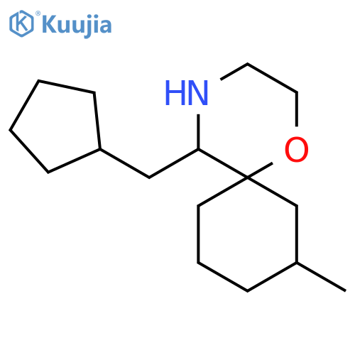 5-(cyclopentylmethyl)-8-methyl-1-oxa-4-azaspiro5.5undecane structure