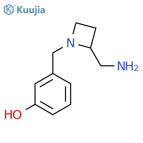 3-{2-(aminomethyl)azetidin-1-ylmethyl}phenol structure