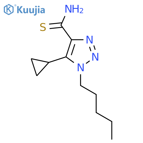 5-cyclopropyl-1-pentyl-1H-1,2,3-triazole-4-carbothioamide structure