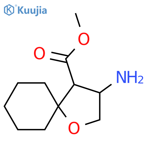 methyl 3-amino-1-oxaspiro4.5decane-4-carboxylate structure