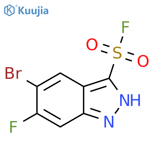 5-bromo-6-fluoro-1H-indazole-3-sulfonyl fluoride structure