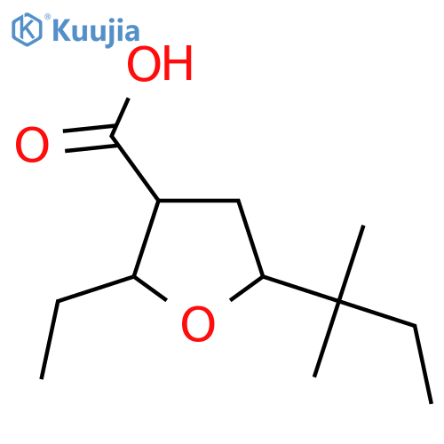 2-ethyl-5-(2-methylbutan-2-yl)oxolane-3-carboxylic acid structure