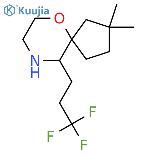 2,2-dimethyl-10-(3,3,3-trifluoropropyl)-6-oxa-9-azaspiro4.5decane structure