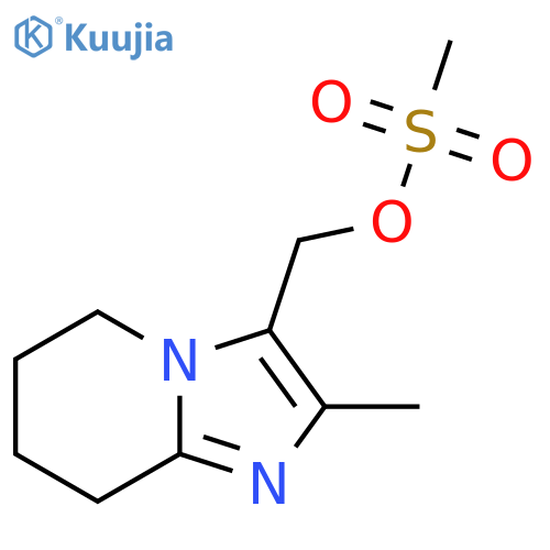 {2-methyl-5H,6H,7H,8H-imidazo1,2-apyridin-3-yl}methyl methanesulfonate structure