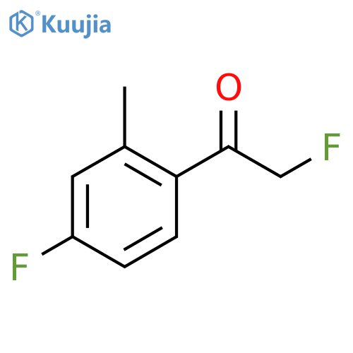 2-fluoro-1-(4-fluoro-2-methylphenyl)ethan-1-one structure