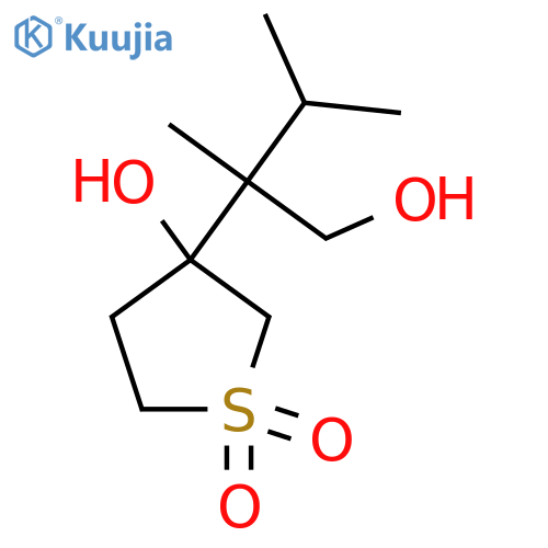 3-hydroxy-3-(1-hydroxy-2,3-dimethylbutan-2-yl)-1lambda6-thiolane-1,1-dione structure