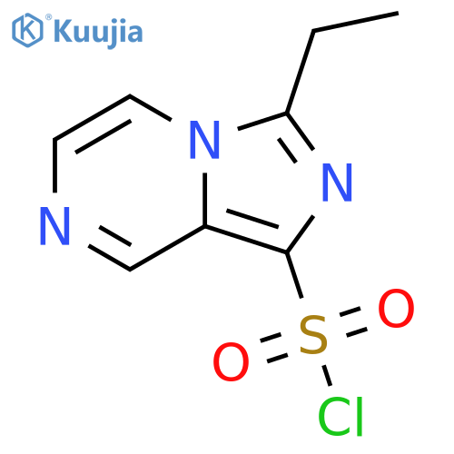 3-ethylimidazo1,5-apyrazine-1-sulfonyl chloride structure